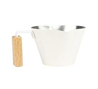 ycezw Taza Espresso Shot, taza de café expreso con asa - Vaso de acero inoxidable de 100 ml - Jarra de leche con asa, taza medidora de metal con doble caño de acero inoxidable para café