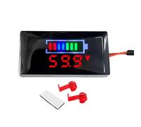ycezw Voltímetro de batería - Medidor de batería de carrito de golf, medidor de voltaje del monitor de batería Voltímetro digital | Medidor de batería LED con pantalla LCD para vacaciones
