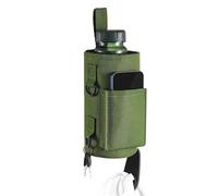 YChoolco Bolsa portabotellas magnética con Bolsillo para teléfono Bolsa portabotellas para Gimnasio con Hebilla de Silicona para Toalla Mantén Tus artículos lejos del Suelo(Green)