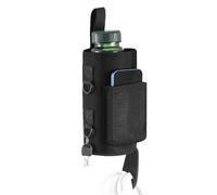 YChoolco Bolsa portabotellas magnética con Bolsillo para teléfono Bolsa portabotellas para Gimnasio con Hebilla de Silicona para Toalla Mantén Tus artículos lejos del Suelo(Dark Gray)