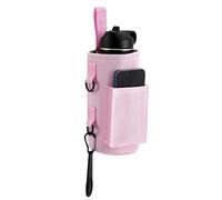 YChoolco Bolsa portabotellas magnética con Bolsillo para teléfono Bolsa portabotellas para Gimnasio con Hebilla de Silicona para Toalla Mantén Tus artículos lejos del Suelo(Pink)