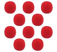 YCHUCH 10 esponjas de espuma de payaso para enrojecimiento de nariz de payaso para Halloween, suministros de fiesta de Navidad, 48 mm, narices de payaso de circo