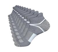 YCHUCH 5 pares de calcetines de ciclismo que absorben la humedad para hombres y mujeres, deportes, correr, tobillos, ligeros, cortos, entrenadores, para correr