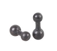 YCHUCH Adaptador convertidor de tamaño de cabeza esférica, universal, soporte para teléfono, doble junta de conexión, cabezal de varilla de conexión