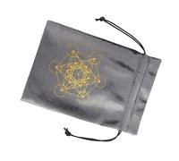 YCHUCH Bolsa de franela para tarjetas de juego de mesa, bolsa de franela para joyas, organizador de tarjetas de oráculos, brujería, Ztd08, 13*18cm