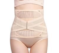 YCHUCH Cinturón de corsé para mujer, soporte postnatal y mejora las curvas, banda para el vientre con adhesivo ajustable, recortador de cintura invisible, albaricoque, Talla única