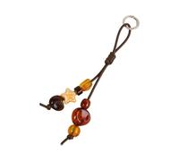 YCHUCH Cordón para teléfono con cuentas tejidas a mano, moderno, minimalista, unisex, regalo multifuncional, colgante, Five Pointed Star St, Talla única