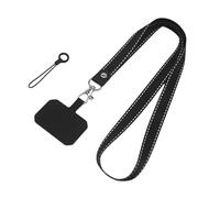 YCHUCH Correas de seguridad ergonómicas y cómodas para teléfono, antideslizante, para funda de smartphone, cordón de transporte diario con tarjeta de fijación