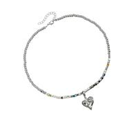 YCHUCH Edgy Sweet Girl Fashion Jewelry - Collar con colgante de corazón irregular, materiales de aleación resistentes, perfecto para regalar a diario, regalo de cumpleaños y aniversario