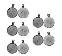 YCHUCH Elegante ajuste redondo de aleación de zinc para creación de joyas hechas a mano, collares antiguos, componentes de pulsera, joyería, manualidades, componentes de metal, talla única, como se