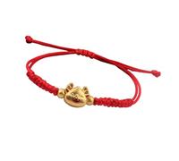 YCHUCH Elegantes pulseras de tejido rojo chino, 12 signos del zodiaco hecho a mano, con forma de dragón, pulseras únicas para regalo de Año Nuevo, pulseras para mujeres y niñas, talla única, como se