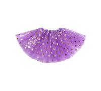 YCHUCH Falda tutú de cintura elástica para mujer, de los años 50, con capas de tul y lentejuelas, faldas cortas para Halloween, fiesta, festival, disfraz para Halloween, Prple profundo, Talla única