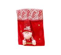 YCHUCH Funda para silla de Navidad, diseño de Papá Noel, muñeco de nieve, tela resistente, fácil mantenimiento, hogar, fiesta, muñecos de nieve, protectores de sillas de Navidad