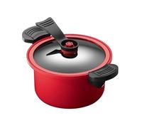 YCHUCH Home Cooking Essential - Ollas a presión multifuncionales resistentes a los arañazos, utensilios de cocina de hierro fáciles de usar, ollas de tallo de bajo consumo