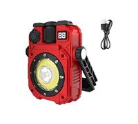 YCHUCH Lámpara solar de inspección de luz de camping con base magnética, linterna recargable para reparación de automóviles, emergencias, linterna recargable de trabajo