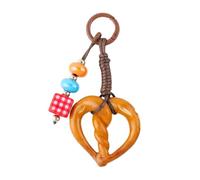 YCHUCH Llavero con forma de corazón trenzado en 3D, ideal para entusiastas de la moda y estudiantes, Q1826 2