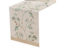 YCHUCH Minimalists - Camino de mesa de tela de poliéster resistente para interiores y exteriores, decoración de cubierta de comedor, multiusos, lino