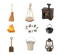 YCHUCH Modelo de corazón al aire libre con accesorios de llama Hobgoblin para exhibiciones creativas y proyectos de manualidades, mini adorno de modelo al aire libre