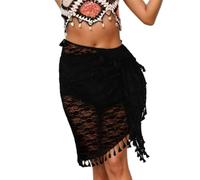 YCHUCH Pareos de natación para mujer, falda envolvente, falda transpirable, patrón de flores, falda de baño para mujer, falda de baño elegante