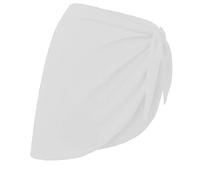 YCHUCH Pareos de playa para mujer, faldas de traje de baño transpirables, cubiertas de color sólido, cubierta corta para mujer, cubierta de traje de baño para ropa de playa