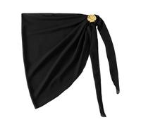 YCHUCH Pareos de playa para mujer, media cubierta, falda de traje de baño de gasa para vacaciones, para cubrir y envolver, faldas de traje de baño