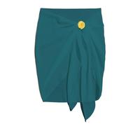 YCHUCH Pareos de playa para mujer, media cubierta, falda de traje de baño de gasa para vacaciones, para cubrir y envolver, faldas de traje de baño