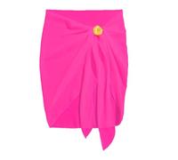 YCHUCH Pareos de playa para mujer, media cubierta, falda de traje de baño de gasa para vacaciones, para cubrir y envolver, faldas de traje de baño