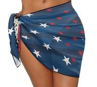 YCHUCH Pareos y envolturas de traje de baño para mujer, faldas estampadas para vacaciones, para natación, falda de gasa