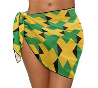 YCHUCH Pareos y envolturas de traje de baño para mujer, faldas estampadas para vacaciones, para natación, falda de gasa