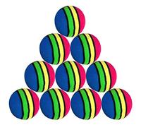 YCHUCH Pelotas de práctica para gatos, gatitos, juguetes de actividad, divertidos para jugar, masticar, entrenamiento, bolas interactivas, arco iris, almacenamiento de juguetes para mascotas, tamaño