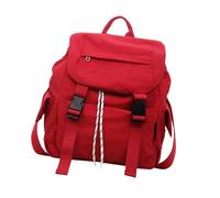 YCHUCH Preppys - Mochilas casuales para mujer, ligeras, de nailon, mochila escolar, mochila de viaje, bolso pequeño, bolsa de regalo, mochila de ciudad pequeña, Red