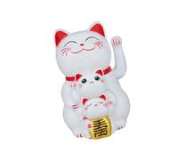 YCHUCH Solars Energys Power Maneki Neko Beckoning Cats Lucky Waving Arm Set Cat for Home Office Car Decor Waving Arm Solar Power