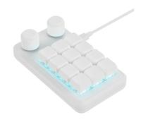 YCHUCH Teclados macros ergonómicos de 12 teclas para juegos con teclas de acceso rápido RGB y conexión tipo C, teclados mecánicos personalizables