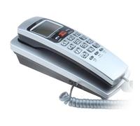 YCHUCH Teléfono con cable de montaje en pared con pantalla de llamadas, último número, varios colores para una gestión eficiente del hotel, visualización de llamadas