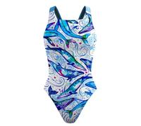 YCHUCH Traje de baño de moda push up para mujer, 1 pieza, estampado de flores, traje de baño sin espalda, ropa de playa para mujer