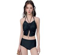 YCHUCH Traje de baño hueco para mujer, traje de baño sin espalda, conjunto de traje de baño de 3 piezas, traje de baño dividido