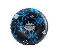 YCHUCH Tubo de invierno resistente de 47 pulgadas con correas de tracción, diseño portátil lleno de aire para estaciones de esquí y parques de nieve, trineo de nieve de gran diámetro