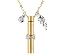 YCHUCH Urna conmemorativa para cenizas, elegante, con diseño de cruces, para cenizas de cremación, funeral, para perro, elegante memoria de aluminio