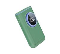 YCHUCH Ventilador de cintura de 100 velocidades, función de iluminación de carga colgante sin hojas, velocidad rápida, portátil, fuerte refrigeración, camping, ligero, escritorio de oficina