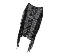 YCHUCH Vestido de playa para mujer, con patrón de flores, para cubrir el traje de baño con borlas, hueco, vestido con patrón de flores para mujer, cubierta de traje de baño