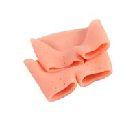 YCHUCH Zapatos de ballet suaves para danza con puntera delantera, protector con agujero transpirable, tapas de gel de silicona para ballet, gorras de gel de ballet, Apertura del color de la piel