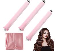 YCHYAN 3 Piezas Rizador Pelo sin Calor, Enganchado Heatless Hair Curlers, para Todo Tipo de Cabellos Rizos sin Calor, Durante la Noche Rizador de Cabello sin Calor, No Daña el Cabello