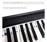 YCHYAN Pegatinas Teclado, no es Necesario Pegar Pegatinas para Notas de Piano, Guía de Notas de Piano de Silicona, Adecuado para Principiantes y Niños, Accesorios para Teclados de Piano