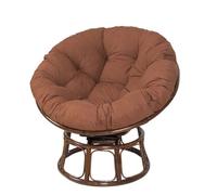 YCHYLIQ Cojines Redondos for Silla Papasan, cojín for sillón Papasan, Suave y Grueso, cojín for sillón de ratán for jardín, balcón y Sala de Estar al Aire Libre (Color : Brun, Size : 120x120CM)