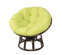 YCHYLIQ Cojines Redondos for Silla Papasan, cojín for sillón Papasan, Suave y Grueso, cojín for sillón de ratán for jardín, balcón y Sala de Estar al Aire Libre (Color : Vert Clair, Size : 130x130CM)