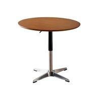 YCKEGEW Mesita Auxiliar Redonda con Pedestal Y Altura Regulable,Mesa De Comedor para El Hogar,mesita para La Tele De Madera Maciza Y Mesitas Auxiliares para El Salón(Antique,60cm)