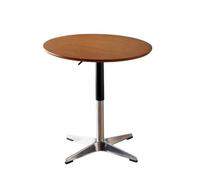 YCKEGEW Mesita Auxiliar Redonda con Pedestal Y Altura Regulable,Mesa De Comedor para El Hogar,mesita para La Tele De Madera Maciza Y Mesitas Auxiliares para El Salón(Antique,50cm)