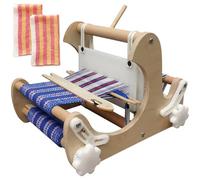 YCNLYSSR Kit de Telar de Madera, máquina de Tejer a Mano DIY, Telar de Bastidor con Hilos Mixtos, Ancho de Tejido 20 cm, Ideal para niños, Adultos y Principiantes.