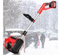 YCNLYSSR Pala quitanieves eléctrica inalámbrica de Mano, soplador de Nieve eléctrico inalámbrico, quitanieves eléctrico, con 2 baterías/Cargador/Longitud del Poste Ajustable, B
