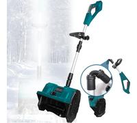 YCNLYSSR Quitanieves de Iones de Litio, Manual y Plegable, 1200 W de Alta Potencia, Ancho de Limpieza de 32 cm, Ideal para Patios, escuelas, administración de propiedades residenciales, etc.